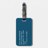 ビンセント・ヴァン・ゴッホ – ローネの星の夜 ラゲッジタグ (裏面縦)