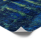 ビンセント・ヴァン・ゴッホ – ローネ上空の星空の夜 ポスター (角)