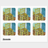 ビンセント・ヴァン・ゴッホ – ヴァン・ゴッホの椅子 スクエアシール (シート)