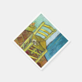 ビンセント・ヴァン・ゴッホ – ヴァン・ゴッホの椅子 スタンダードカクテルナプキン (角)