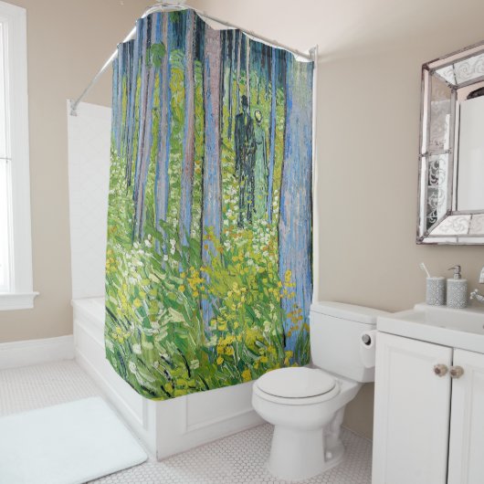 ビンセント・ヴァン・ゴッホ – 二つの姿で低成長 シャワーカーテン (インサイチュ)