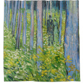 ビンセント・ヴァン・ゴッホ – 二つの姿で低成長 シャワーカーテン (正面)