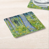 ビンセント・ヴァン・ゴッホ – 二つの姿で低成長 スクエアペーパーコースター (アングル)