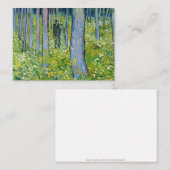 ビンセント・ヴァン・ゴッホ – 二つの姿で低成長 ノートカード (正面/裏面)