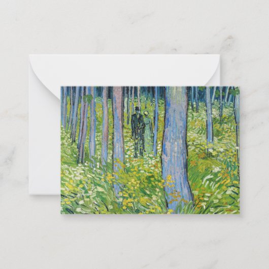 ビンセント・ヴァン・ゴッホ – 二つの姿で低成長 ノートカード (正面)