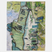 ビンセント・ヴァン・ゴッホ – 二つの姿を持つファームハウス フリースブランケット (正面)