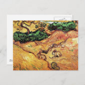 ビンセント・ヴァン・ゴッホ – 二ウサギのフィールドファインアート ポストカード (正面/裏面)