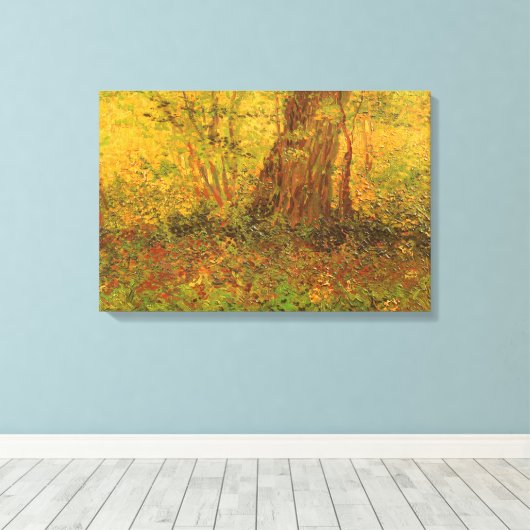 ビンセント・ヴァン・ゴッホ – 低成長 キャンバスプリント (インサイチュ (ウッドフロア))
