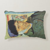 ビンセント・ヴァン・ゴッホ – 包帯された耳と自己のポートレート アクセントクッション (正面)