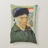 ビンセント・ヴァン・ゴッホ – 包帯された耳と自己のポートレート アクセントクッション (裏面(縦))