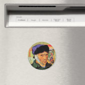 ビンセント・ヴァン・ゴッホ – 包帯された耳を持つセルフポートレート マグネット (インサイチュ (食洗機))