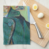 ビンセント・ヴァン・ゴッホ – 包帯された耳を持つ自己の肖像画 キッチンタオル (四つ折り)