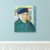 ビンセント・ヴァン・ゴッホ – 包帯された耳を持つ自己の肖像画 キャンバスプリント (インサイチュ (ウッドフロア))
