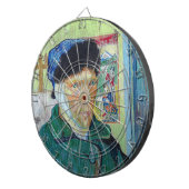 ビンセント・ヴァン・ゴッホ – 包帯された耳を持つ自己の肖像画 ダーツボード (正面右)