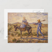 ビンセント・ヴァン・ゴッホ |午前中、出社 ポストカード (正面/裏面)