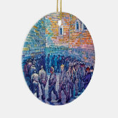 ビンセント・ヴァン・ゴッホ – 囚人の歩くザラウンド セラミックオーナメント (右)