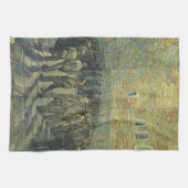 ビンセント・ヴァン・ゴッホ – 囚人の運動 キッチンタオル (横)