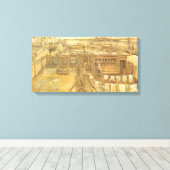 ビンセント・ヴァン・ゴッホ – 大工の庭と洗濯物 キャンバスプリント (インサイチュ (ウッドフロア))