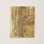 ビンセント・ヴァン・ゴッホ – 大工の庭と洗濯物 ジグソーパズル (縦)