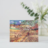 ビンセント・ヴァン・ゴッホ – 密閉小麦フィールドファインアート ポストカード (スタンド正面)