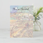 ビンセント・ヴァン・ゴッホ – 密閉小麦フィールドファインアート 招待状 (スタンド正面)