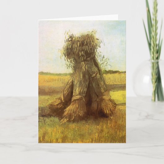 ビンセント・ヴァン・ゴッホ – 小麦のシーブ カード (正面)