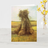 ビンセント・ヴァン・ゴッホ – 小麦のシーブ カード (黄色い花)