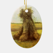 ビンセント・ヴァン・ゴッホ – 小麦のシーブ セラミックオーナメント (裏面)