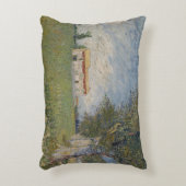 ビンセント・ヴァン・ゴッホ – 小麦畑の農家 アクセントクッション (正面(垂直))