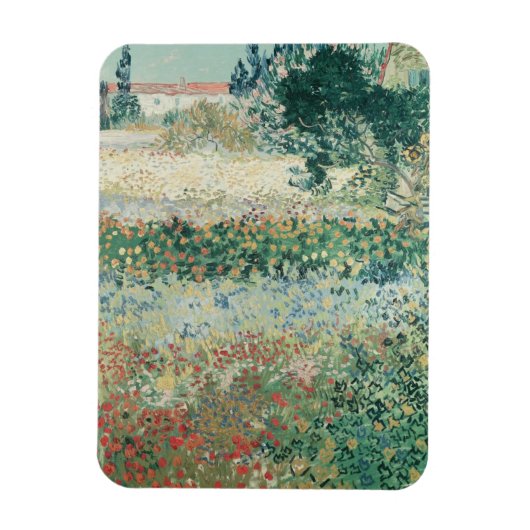 ビンセント・ヴァン・ゴッホ |庭の開花, Arles, 1888 マグネット (縦)