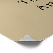 ビンセント・ヴァン・ゴッホ – 感情的な献上品 ポスター (角)