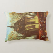 ビンセント・ヴァン・ゴッホ – 教会の人々を集めるNuenenのチャペル アクセントクッション (正面)