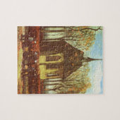 ビンセント・ヴァン・ゴッホ – 教会の人々を集めるNuenenのチャペル ジグソーパズル (横)