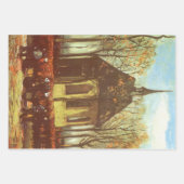 ビンセント・ヴァン・ゴッホ – 教会の人々を集めるNuenenのチャペル ラッピングペーパーシート (正面)