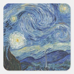 ビンセント·ヴァン·ゴッホ 星の夜1889年6月 スクエアシール