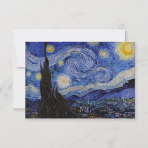 ビンセント・ヴァン・ゴッホ – 星空の夜 サンキューカード
