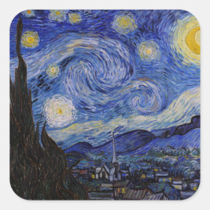 ビンセント・ヴァン・ゴッホ – 星空の夜 スクエアシール