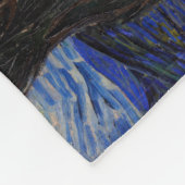 ビンセント・ヴァン・ゴッホ – 星空の夜 フリースブランケット (角)