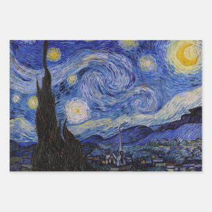 ビンセント・ヴァン・ゴッホ – 星空の夜 ラッピングペーパーシート
