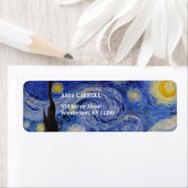 ビンセント・ヴァン・ゴッホ – 星空の夜 ラベル (インサイチュ)