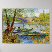 ビンセント・ヴァン・ゴッホ、春魚釣り ポスター (正面)