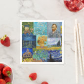 ビンセント・ヴァン・ゴッホ-最高傑作パッチワーク スタンダードカクテルナプキン (インサイチュ)