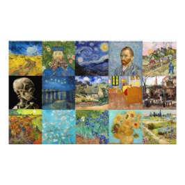ビンセント・ヴァン・ゴッホ-最高傑作パッチワーク フォトプリント           