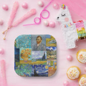 ビンセント・ヴァン・ゴッホ-最高傑作パッチワーク ペーパープレート (パーティー)