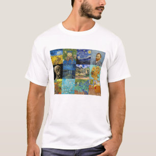 ビンセント・ヴァン・ゴッホ-最高傑作パッチワーク Tシャツ