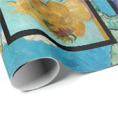 ビンセント・ヴァン・ゴッホ-最高傑作・グリッド ラッピングペーパー (ロールコーナー)