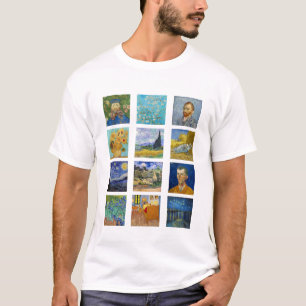 ビンセント・ヴァン・ゴッホ-最高傑作・グリッド Tシャツ