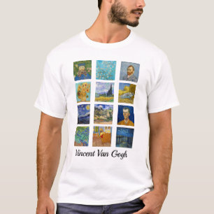 ビンセント・ヴァン・ゴッホ-最高傑作・グリッド Tシャツ