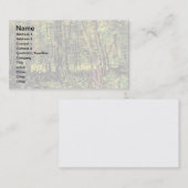 ビンセント・ヴァン・ゴッホ – 木と低成長ファインアート 名刺 (正面/裏面)