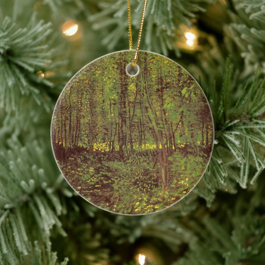 ビンセント・ヴァン・ゴッホ – 木と低成長 セラミックオーナメント (ツリー)